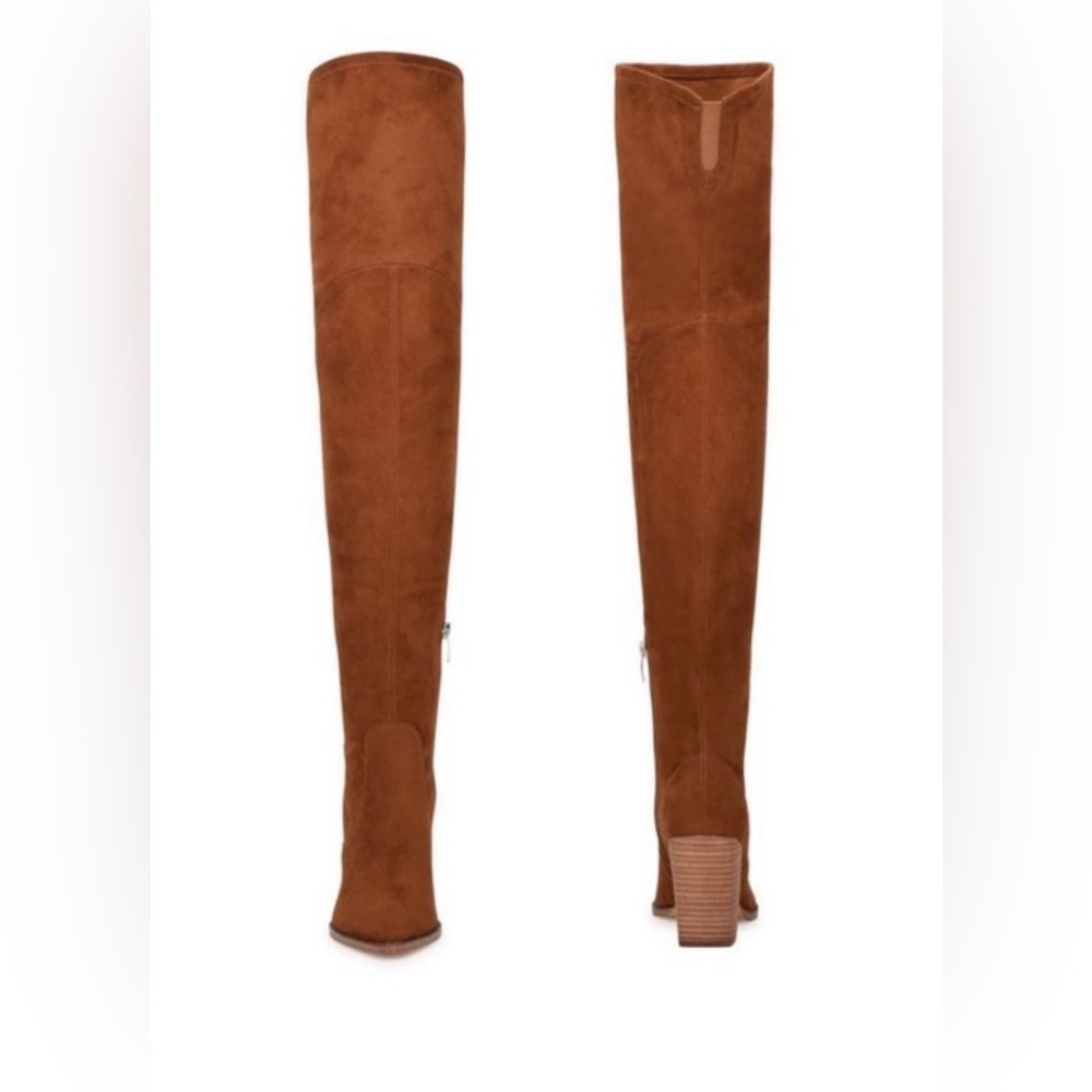 Nine West Over-the-Knee Boots, Barrett2, Color- Natural, Size 7M